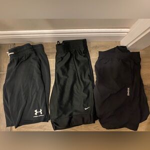 UA, Nike, Reebok shorts